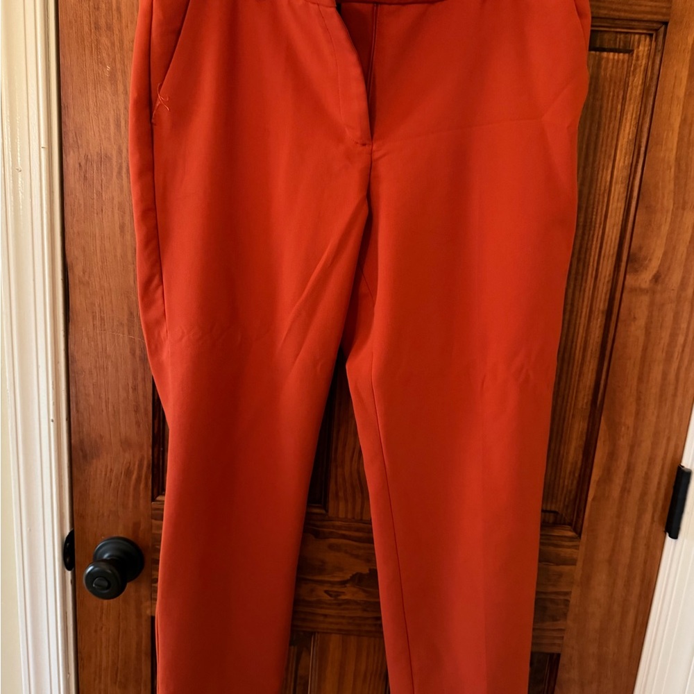 Talbots Vibrant Orange Trousers